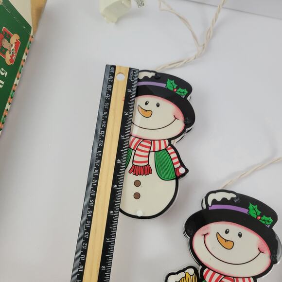 5pc Vintage Christmas Snowman String Light Set - Picture 3 of 6